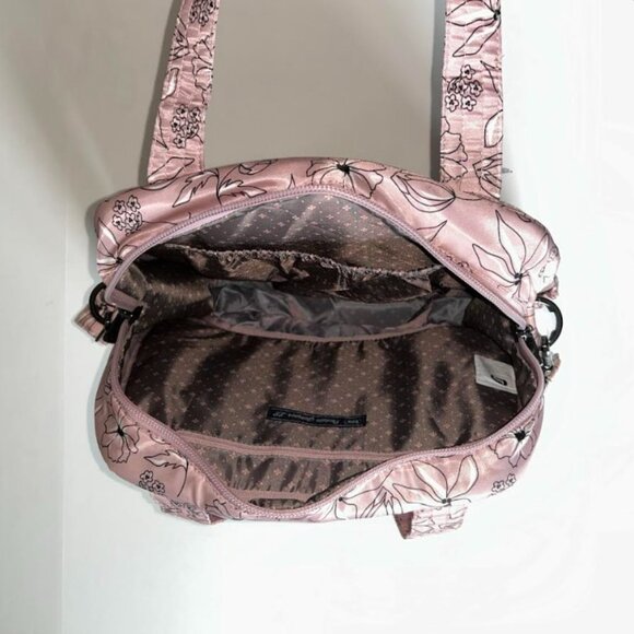 Lug Puddle Jumper LE Convertible Tote Bag Sketch Floral Blush Work/Gym/Travel - Picture 8 of 15